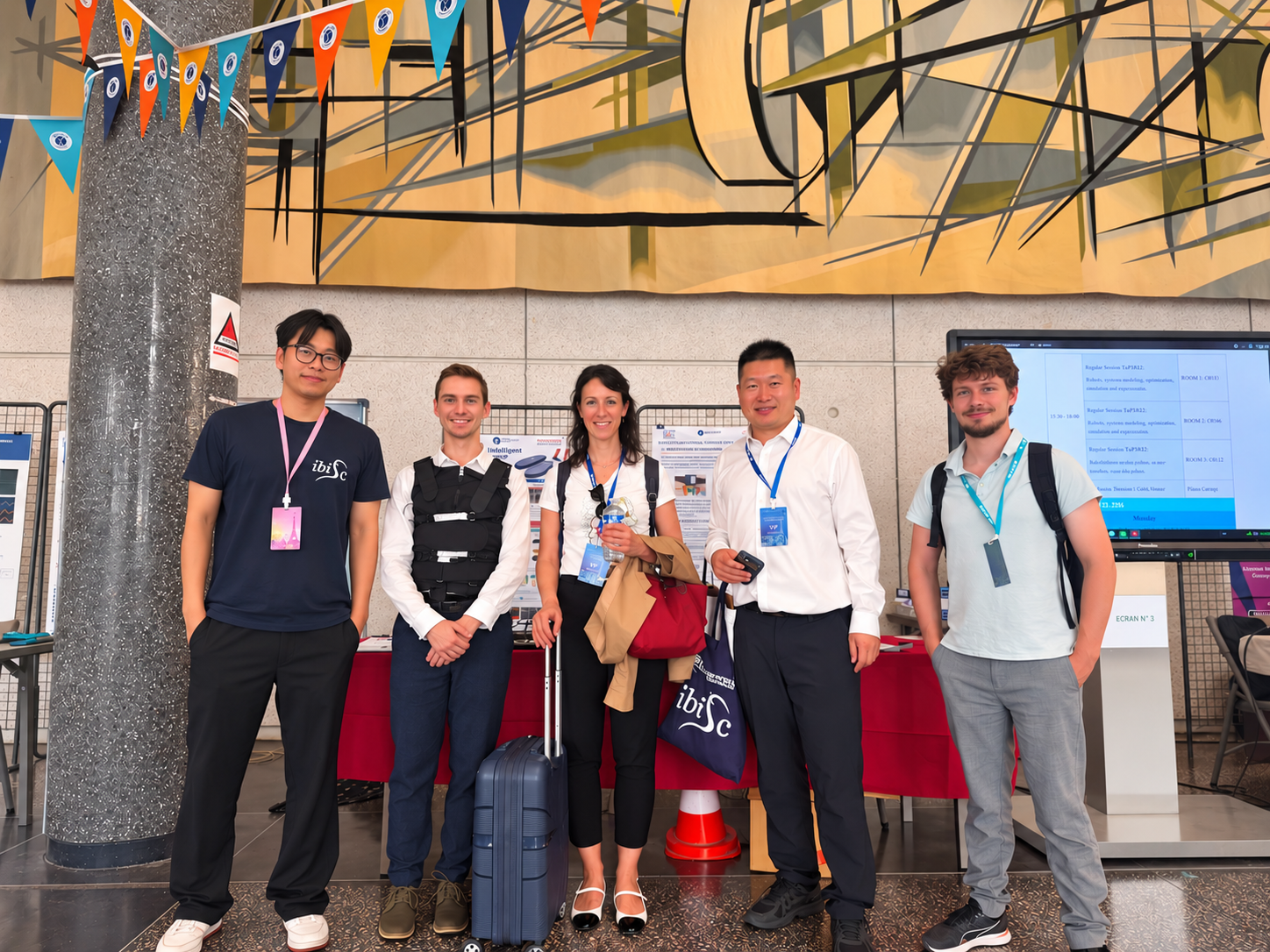 Team members at the IEEE ICARM 2026 exhibition