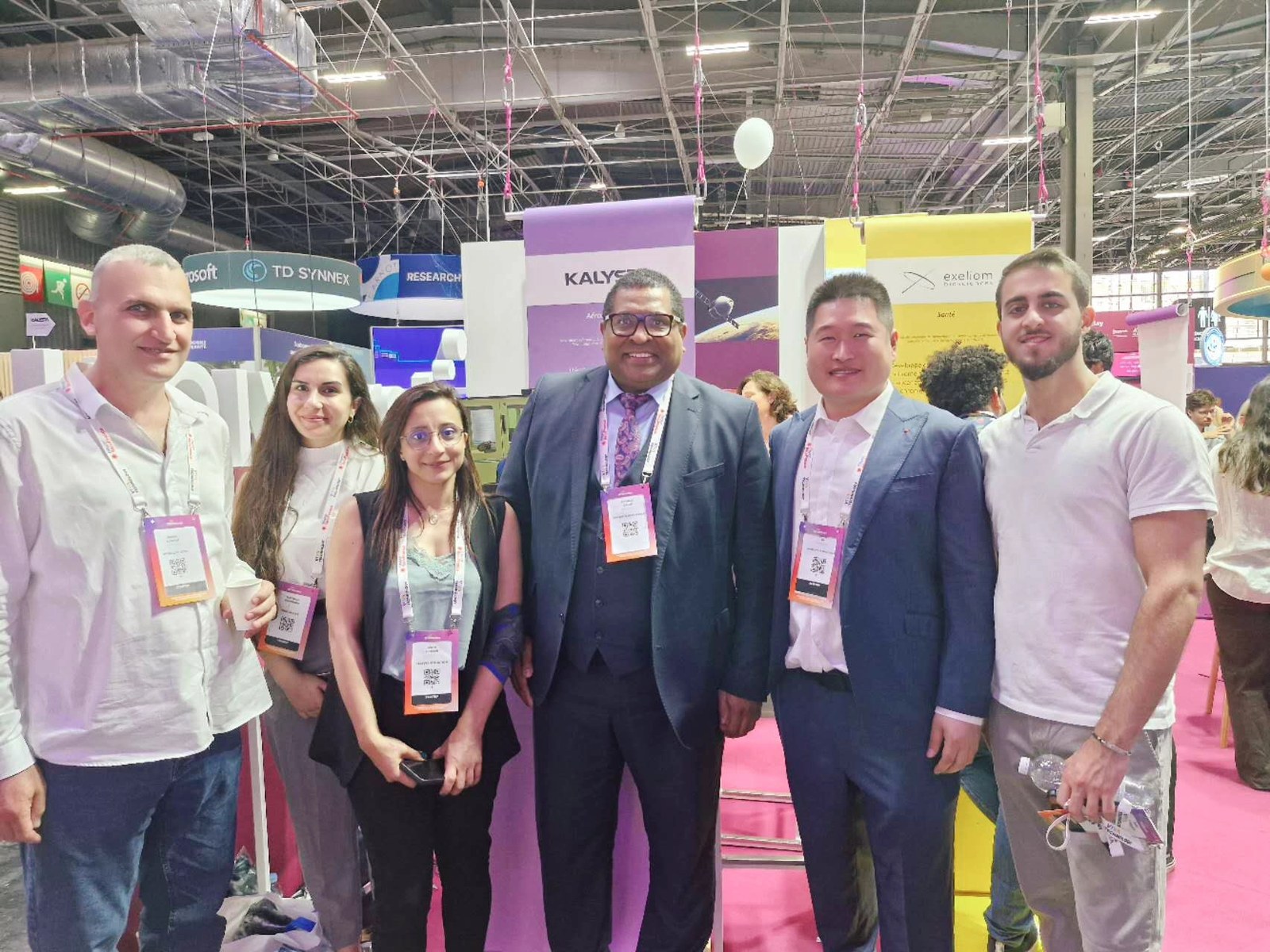 Team members at the VivaTech 2025 exhibition in Paris